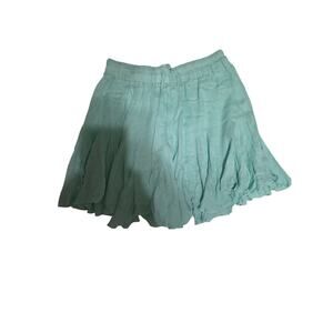 Altar'd State Mint Green Ruffle Tiered Mini Skirt Flowy Rayon Size M NWT